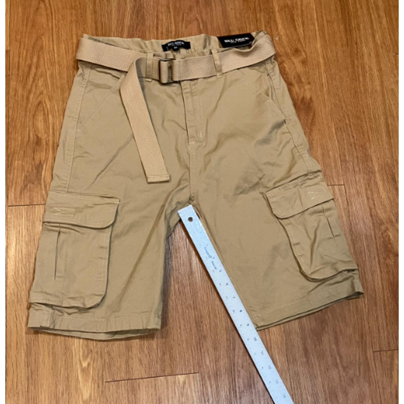 BLU ROCK Men’s Flex Stretch Cargo Shorts Khaki Size 30