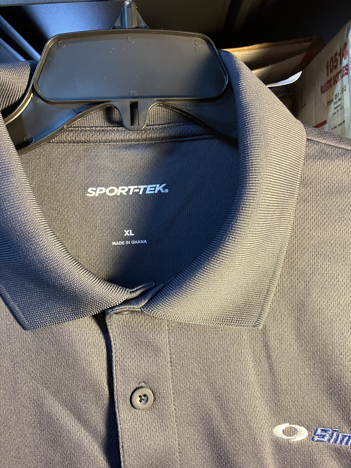 New Simplicity Mower Polo Shirt Mens Extra Large Blue/Gray-Never Worn