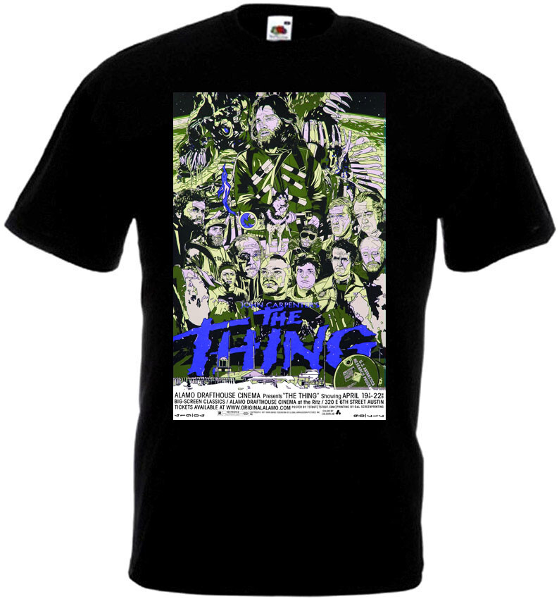 The Thing v83 T-shirt black movie poster horror John Carpenter all sizes S-5XL