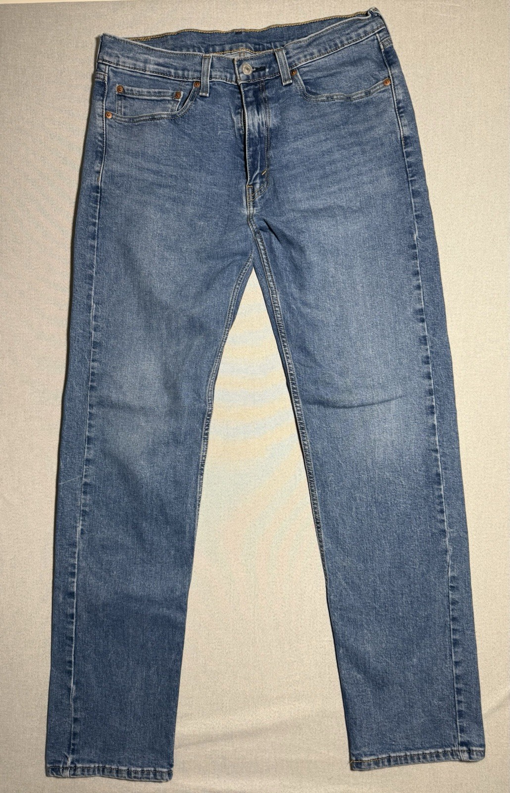 Levi Strauss & Co Blue 514 Straight Denim Jeans Medium Wash Men’s 34WX34L