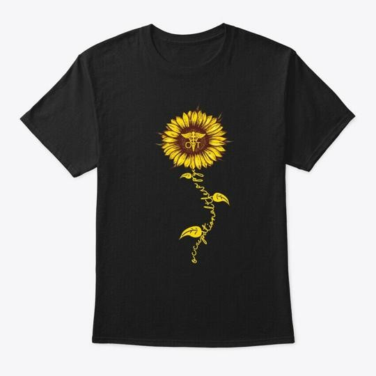 Occupational Therapy Sunflower T-Shirt Made in the USA Size S to 5XL
