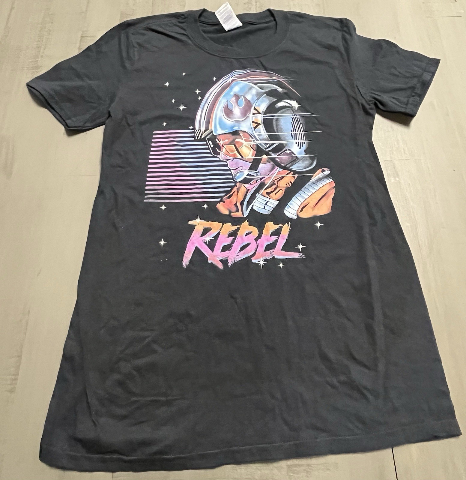 STAR WARS X-Wing Rogue Squadron Rebel T-Shirt Black Soft Style Small. New!