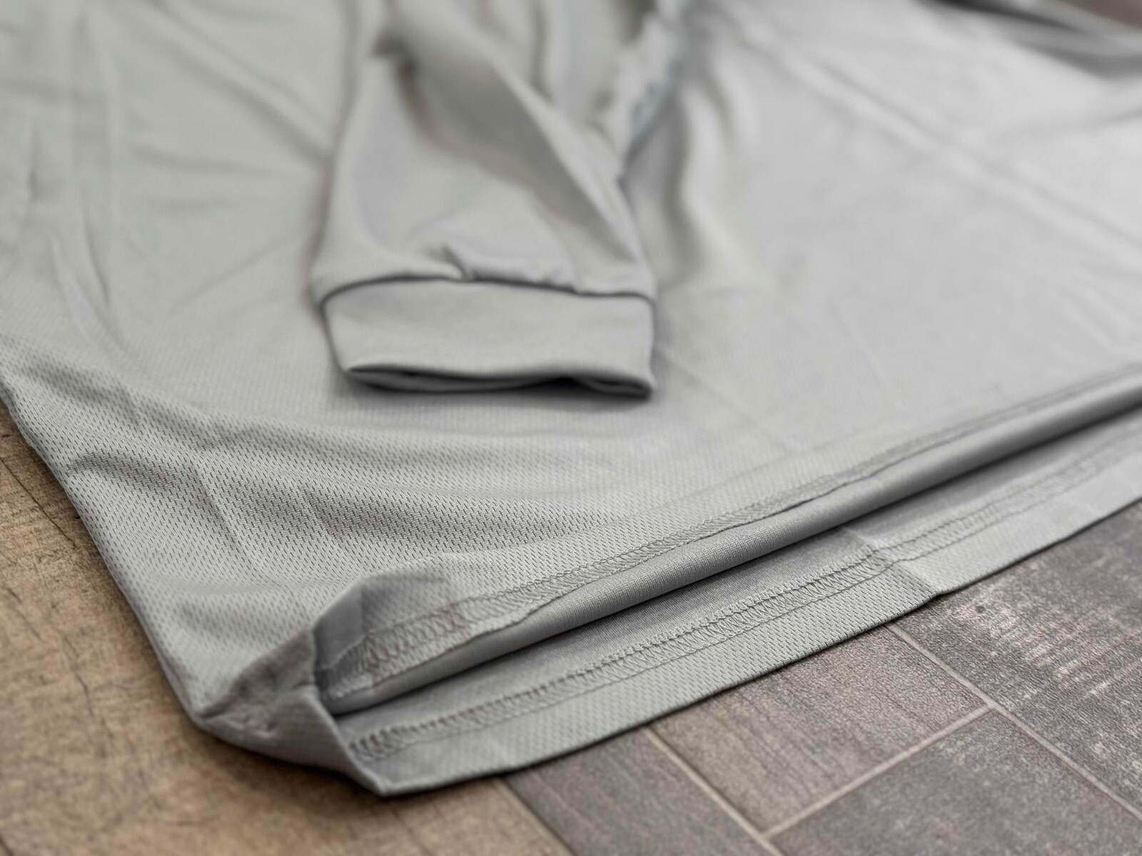 DRI-FIT Hoodie Long Sleeve T-Shirts, UPF 50+ Sun Protection Hooded GRAY