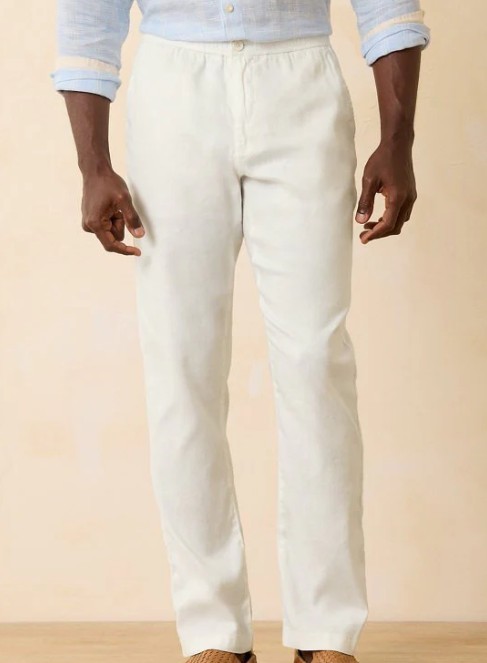 Tommy Bahama BEACH COAST LINEN BLEND ELASTIC WAIST STRETCH Pants, M, L, XL, 2XL