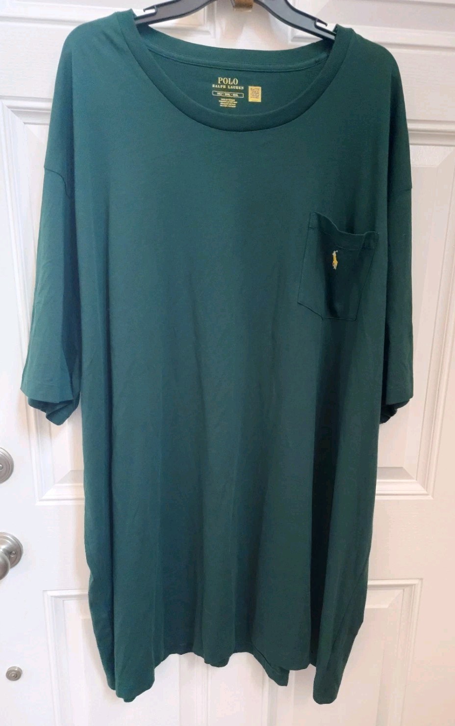 NWT POLO RALPH LAUREN Green Crew Short Sleeve Cotton Tee Men Sz 5LT 5XLT Tall