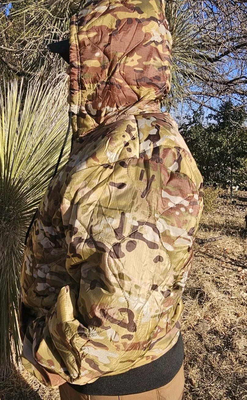Woobie Hoodie Multicam camo full zip Parka Military Blanket Jacket USGI Tactical