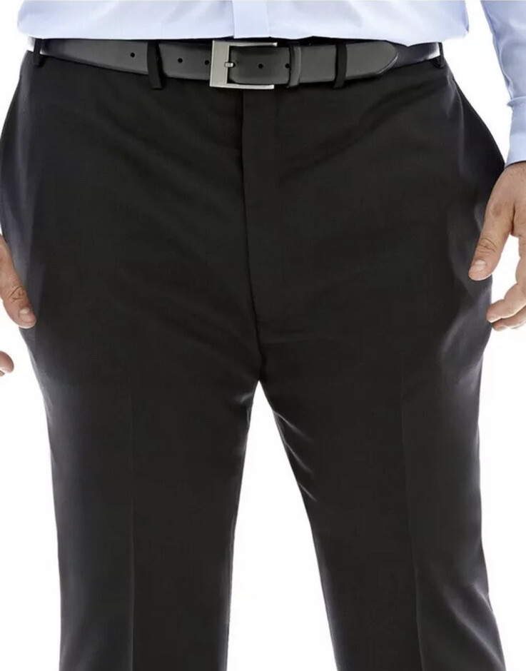 Claiborne Big & Tall Stretch Dress Pants 46 X 34 Black