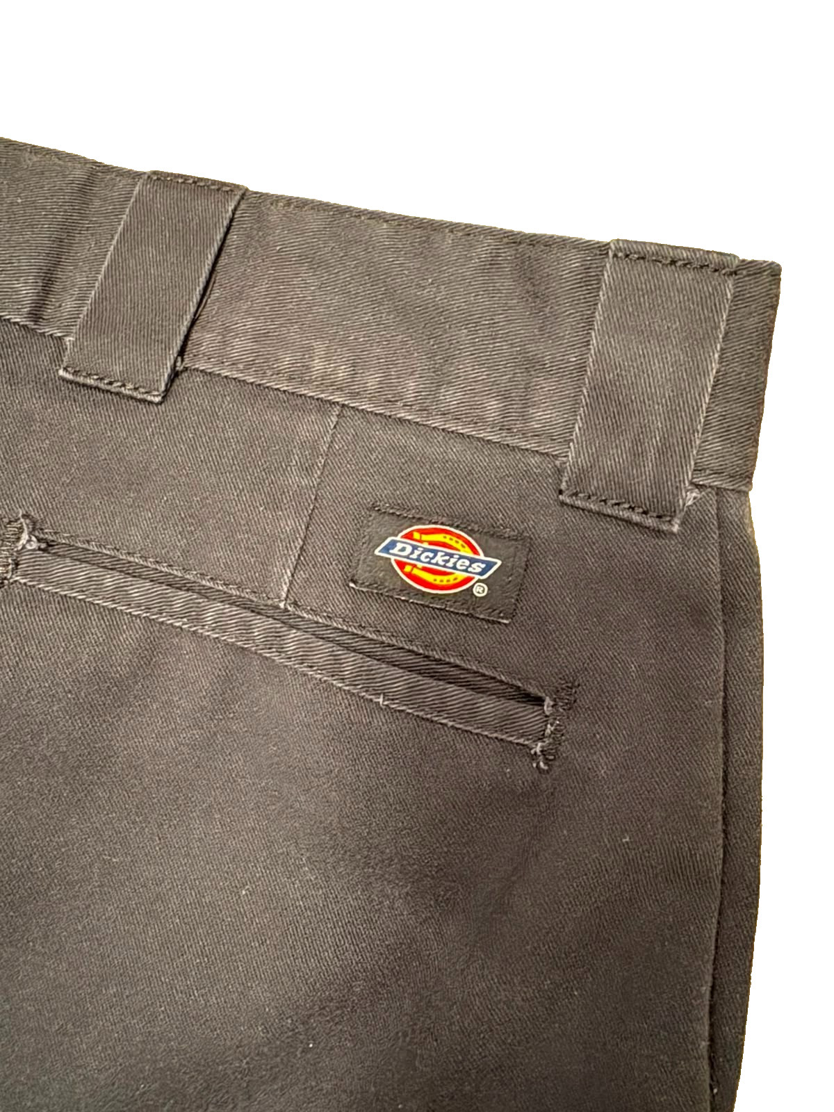 Dickies WP592BK Men’s Black Work Pants Relaxed Fit W44 L34 Flat Front