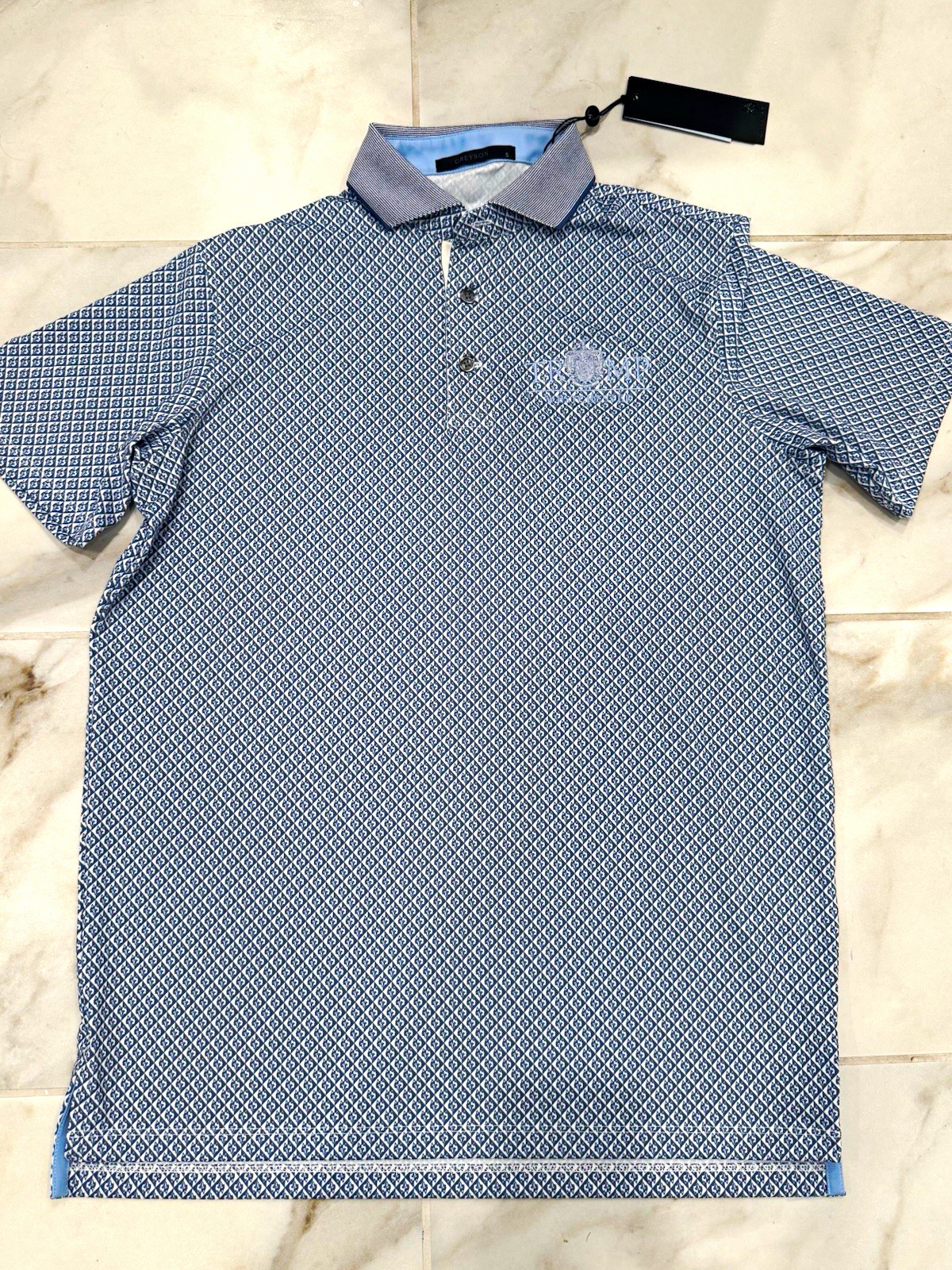 Greyson Shadow Wolf Artic Polo men’s Size S NWT