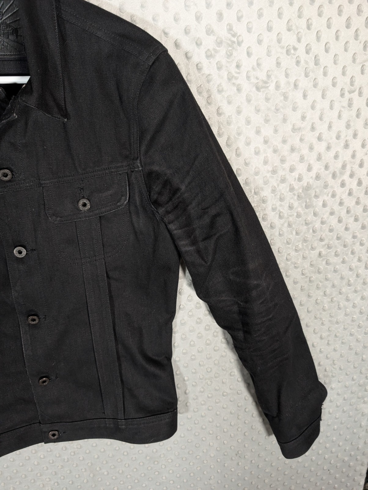 Brave Star Denim Trucker Jacket Men’s XS Selvedge Raw Rigid Stiff USA Made