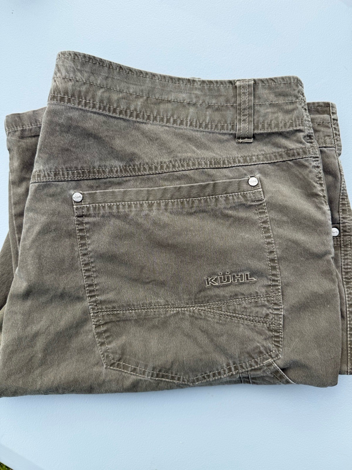 KÜHL Revolvr Men’s Brown Canvas Cotton Pants Straight Leg 5-Pocket 42W