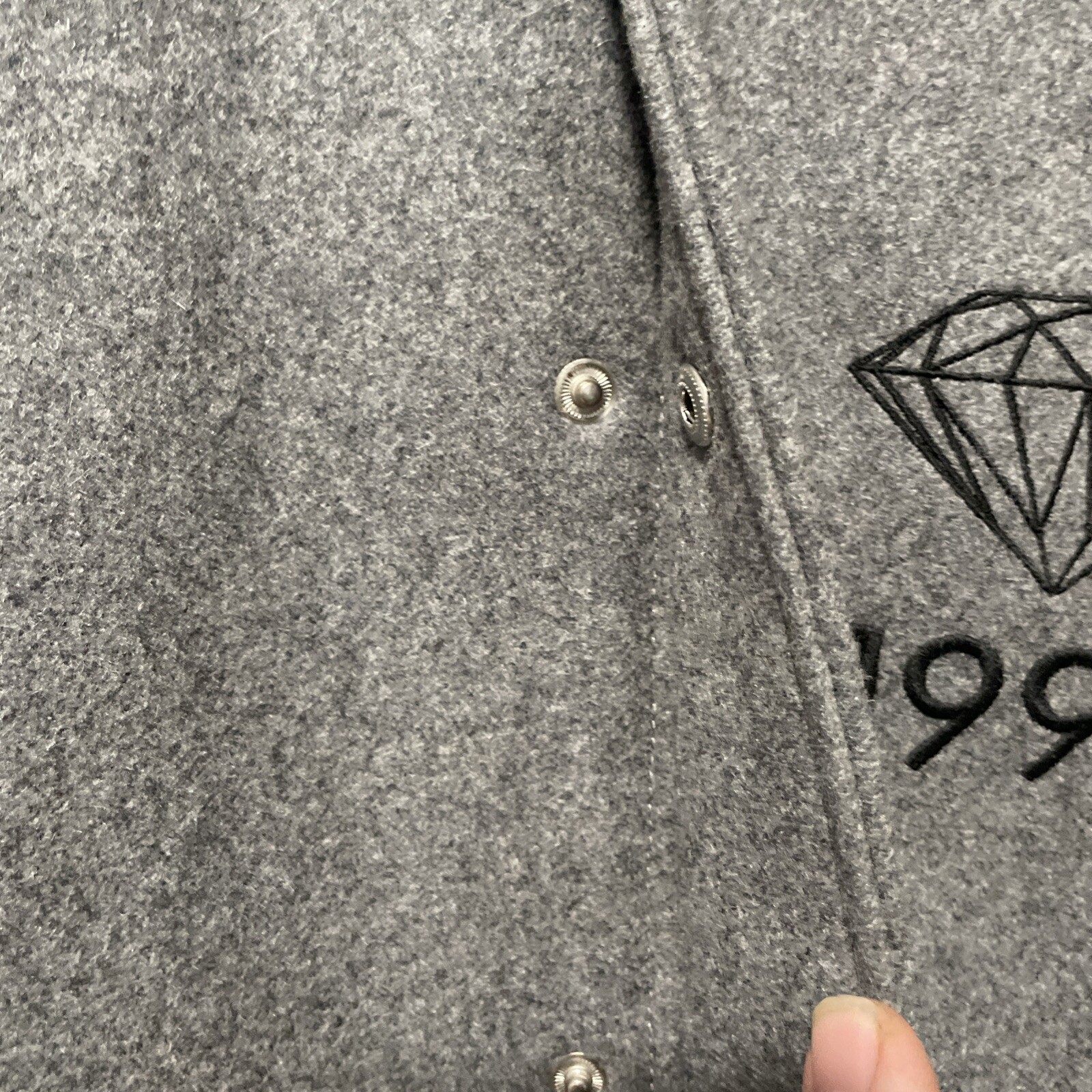 Vintage Y2K Diamond Supply Co Brilliant 98 Varsity Jacket Size M Made In USA