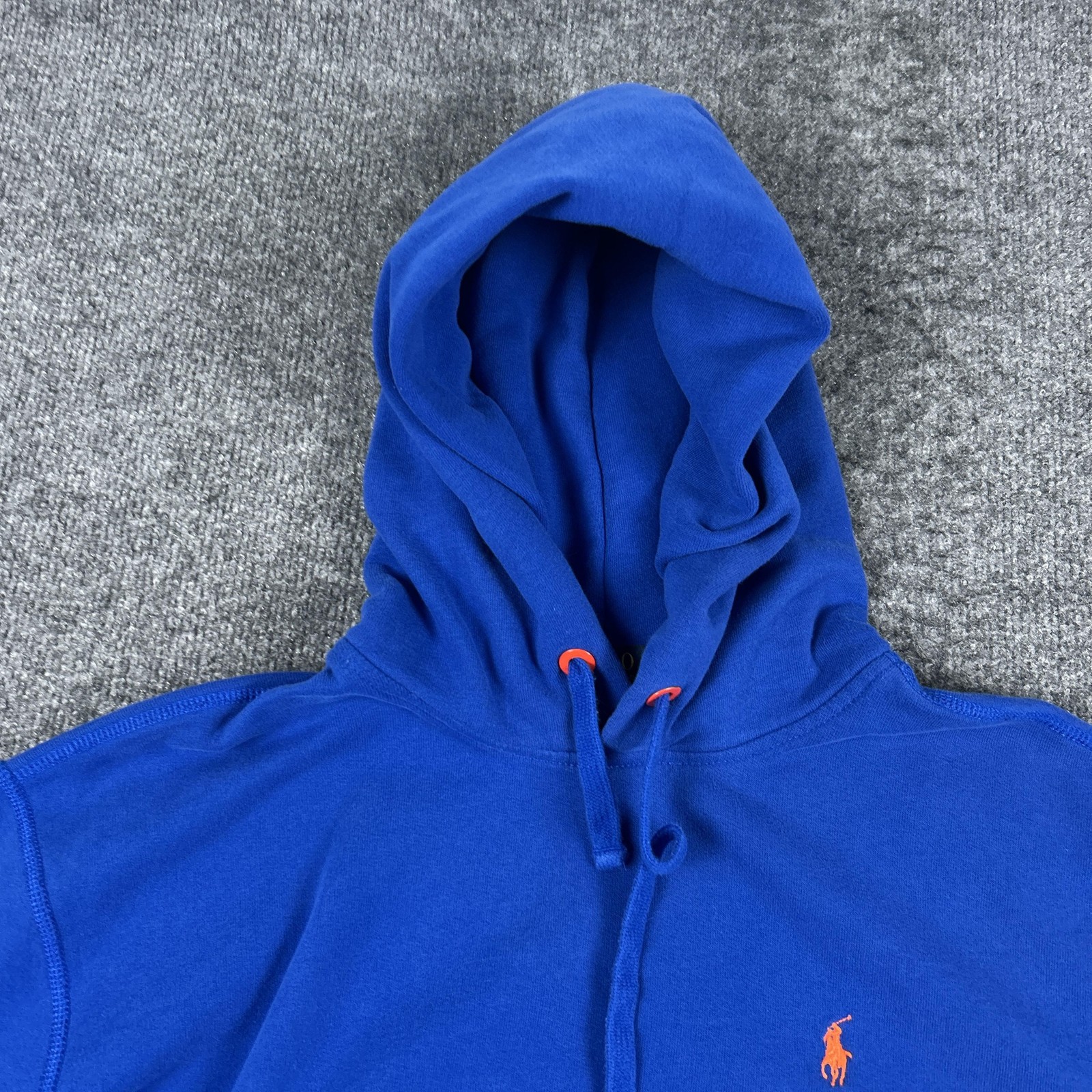 Polo Ralph Lauren Hoodie Mens Small Blue Pullover Performance Pocket Pony Logo