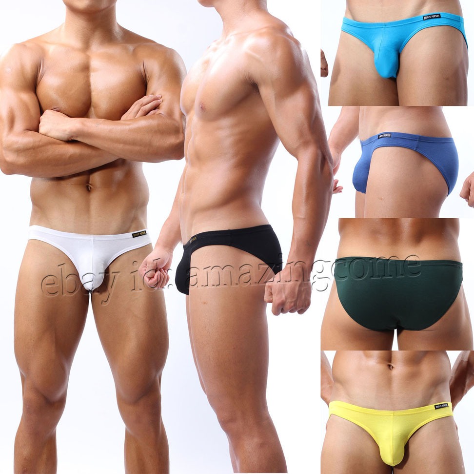 Brave Person Classic Fit Soft Men Mini Boxer Short Underwear Comfy Bikini Briefs