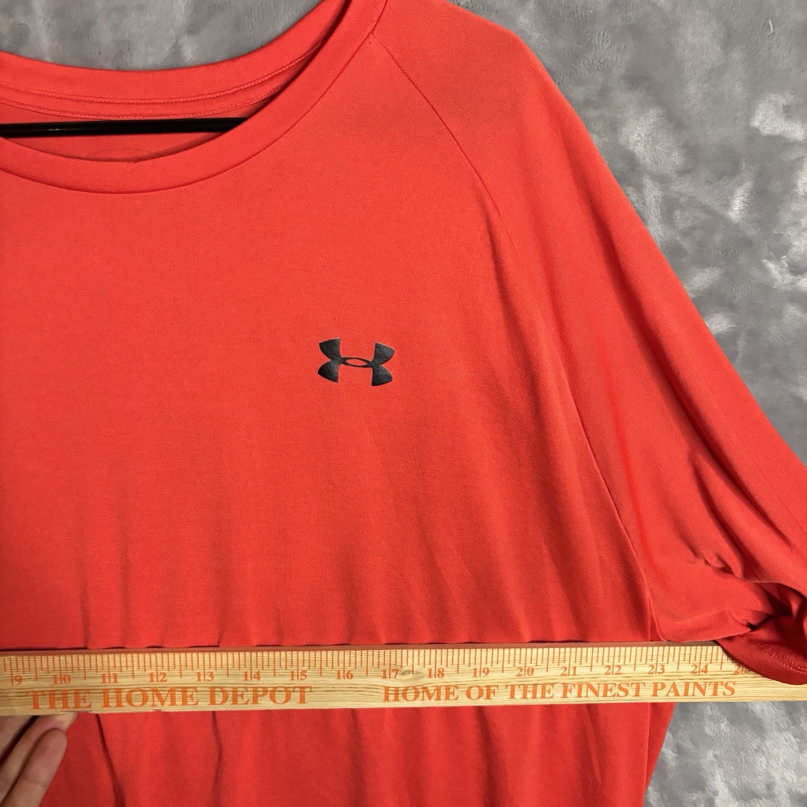 Under Armour Tech Tee Men’s 3XL Orange Short Sleeve Crew Neck Loose Logo