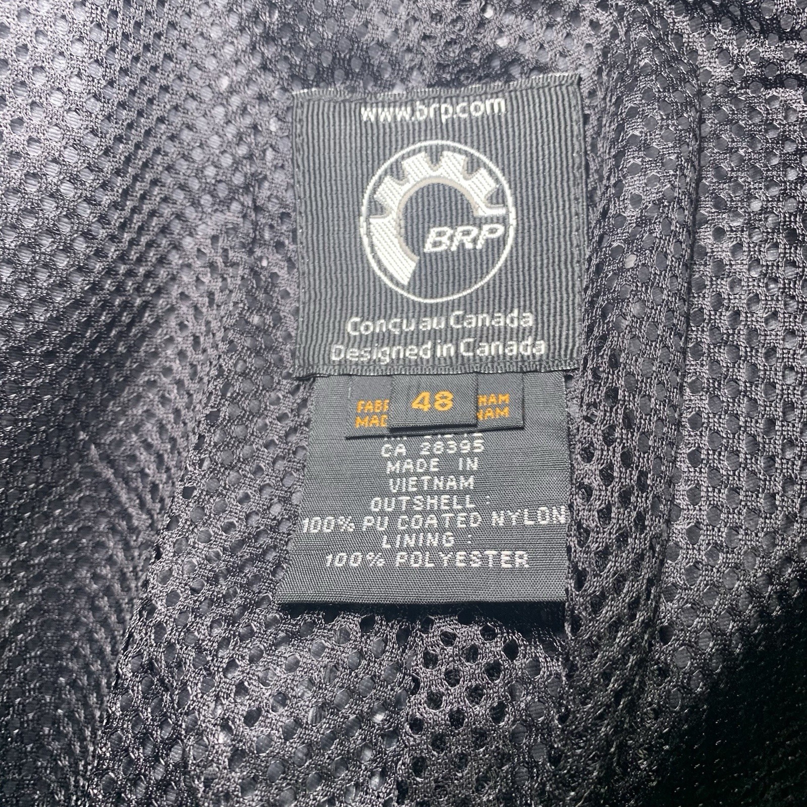 BRP RPM Waterproof Insulated Black Riding Pants Mens Size 48X32 NWOT