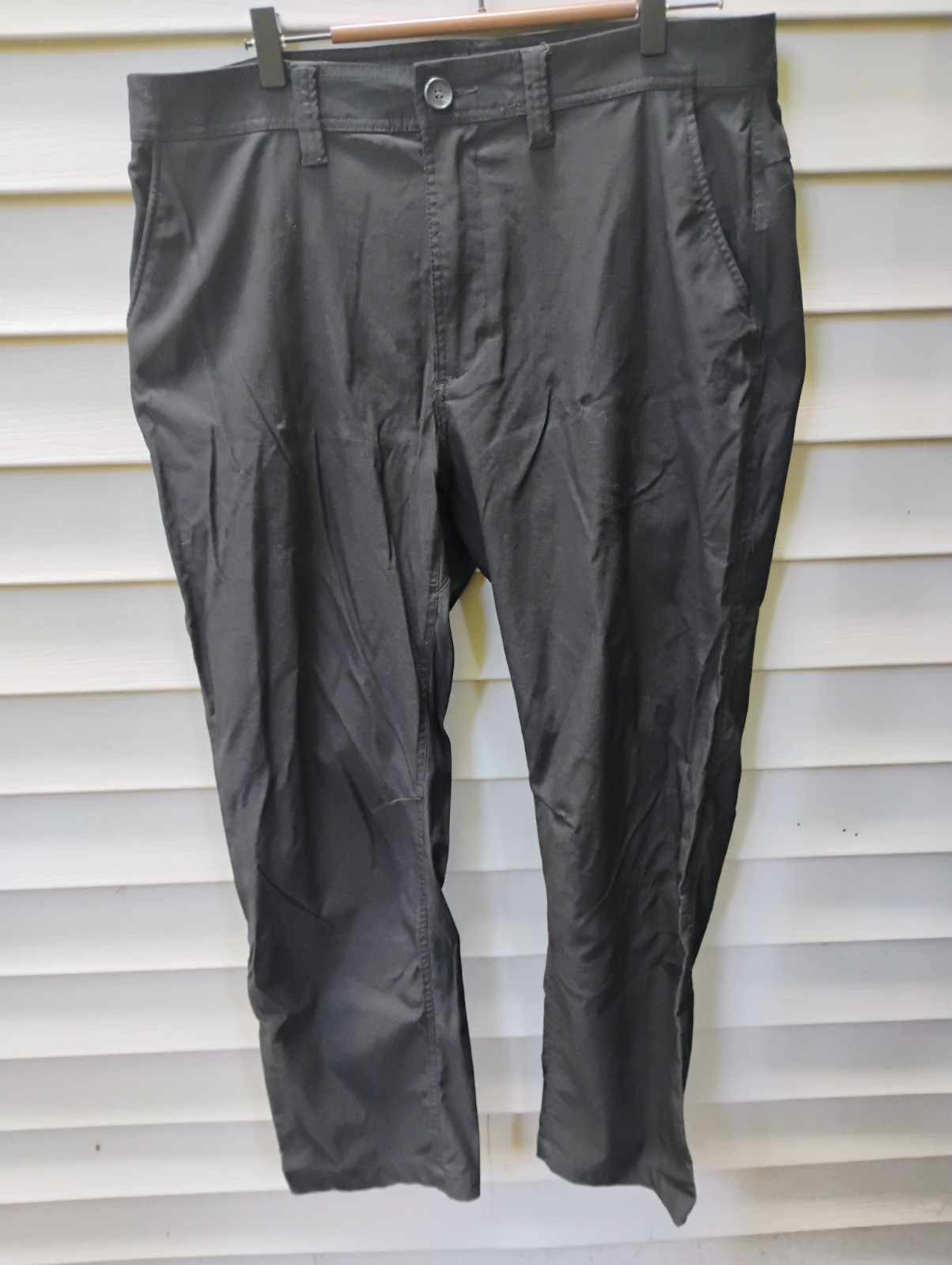 PrAna Alameda Standard Fit Pants Men’s Sz 36×30 Black – 11″ Rise – #1965051