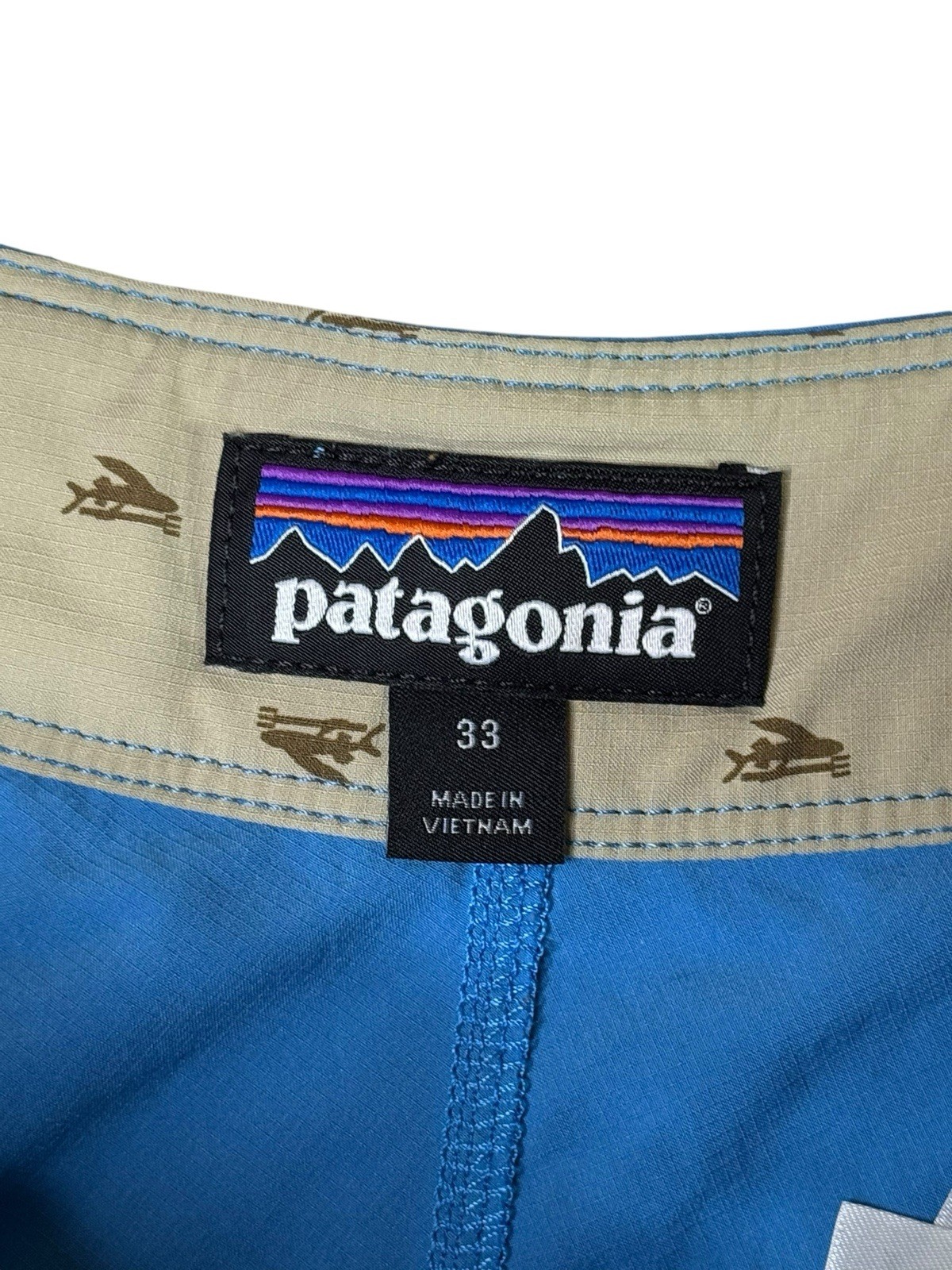 Patagonia Light & Variable Boardshorts Radar Blue #86690 Men’s Size 33