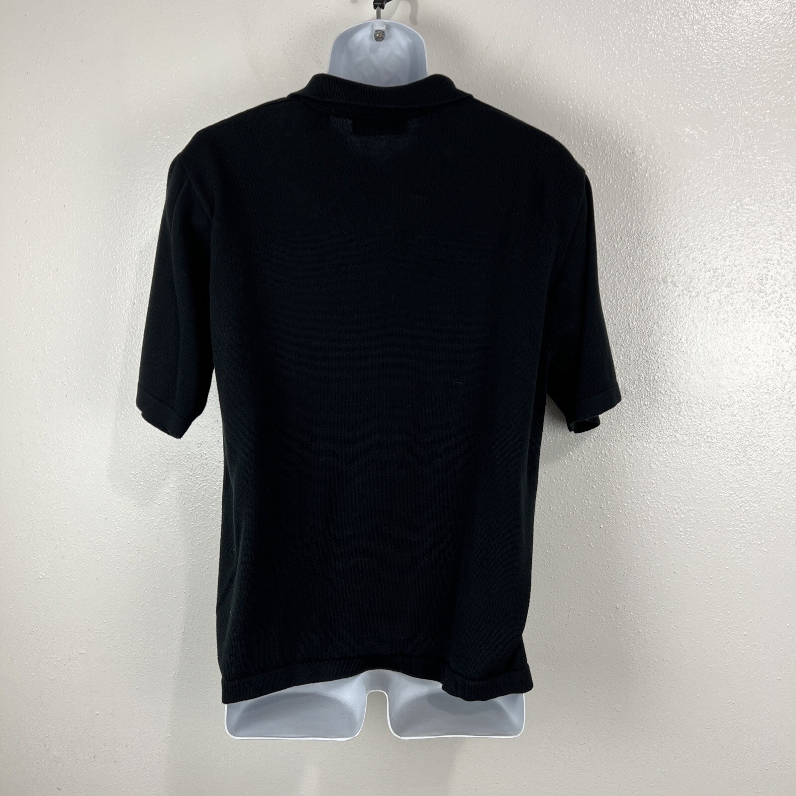 Brandini Le Collezioni Polo Shirt Men XL Black Short Sleeve Knit Collared Casual