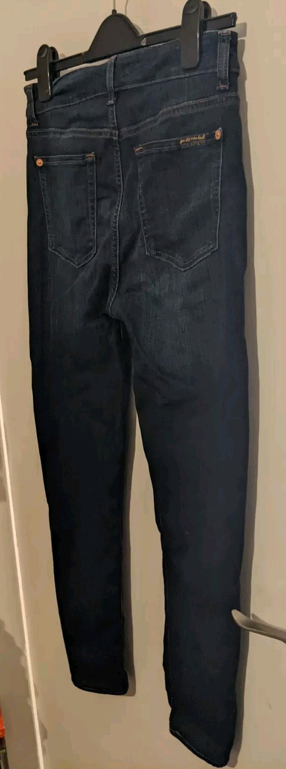 Men’s 7 For All Mankind Blue Denim Slim Straight Leg Jeans 28″ Waist 26″ Leg
