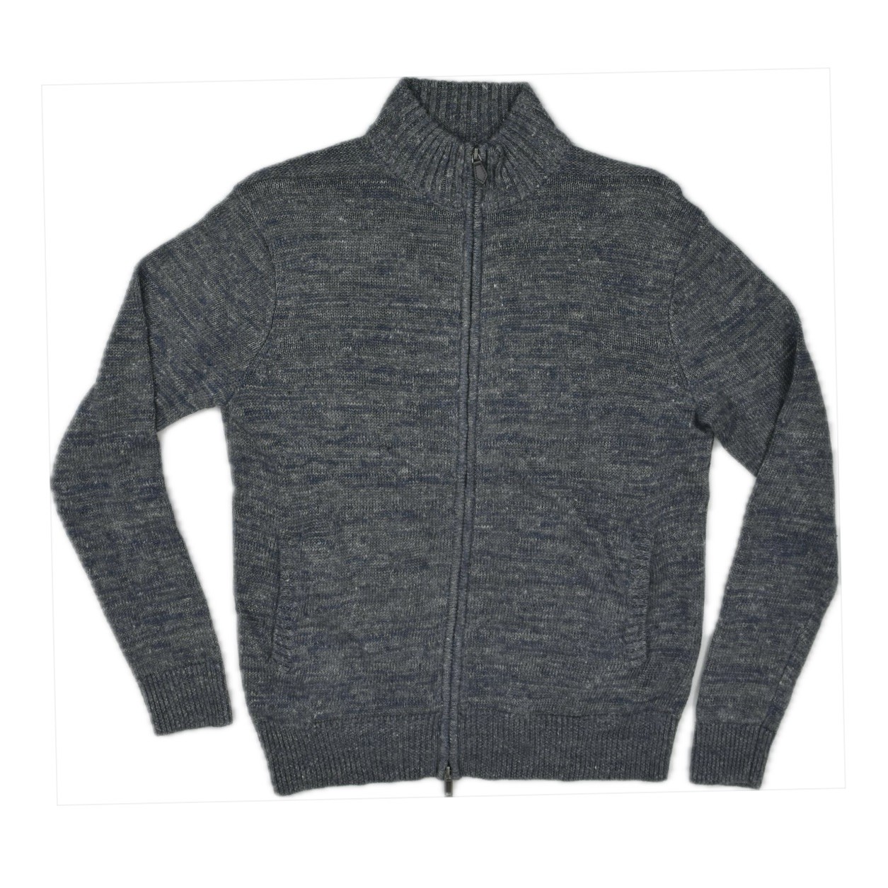 The Men’s Store Linen Melange Knit Full Zip Sweater Jacket M New $248
