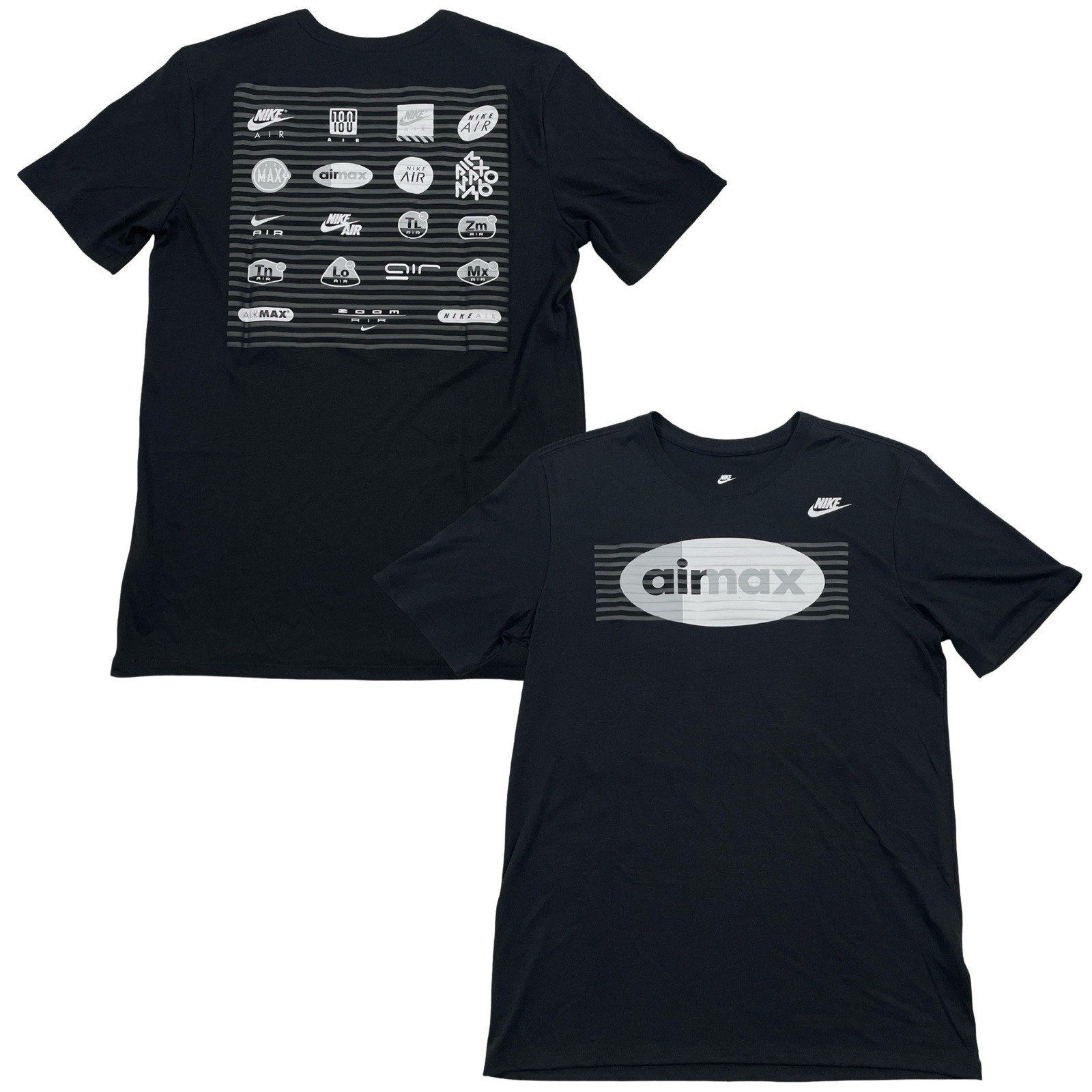 Nike Air Max Graphic Size M Black Tee (Retail $40)