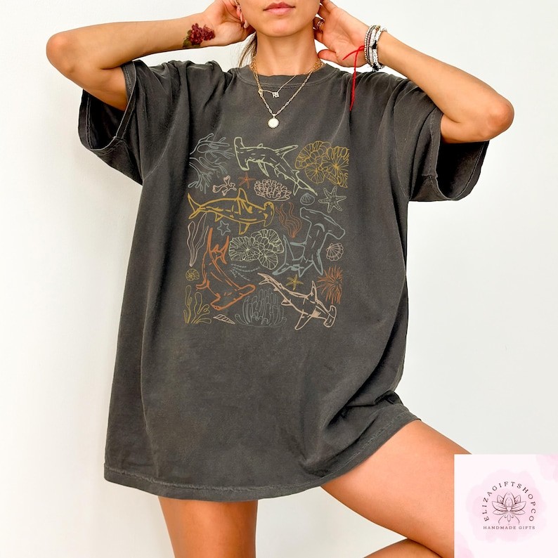 Boho Shark Graphic Comfort Tee
