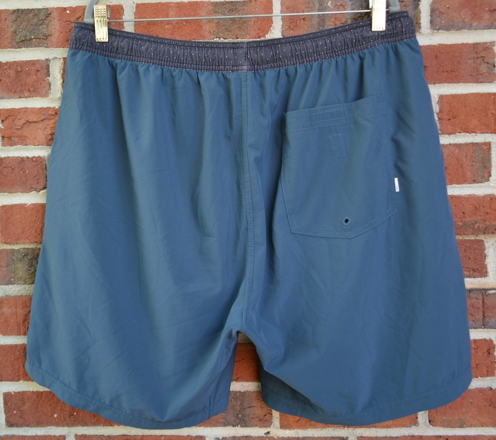 Vuori Men’s XL Kore Short Lined 7.5″ Deep Sea Blue V302 Drawstring Pockets