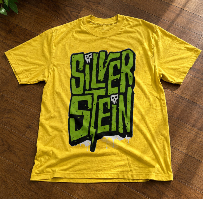Silverstein Yellow Graphic T-Shirt Post-Hardcore Rock Band Unisex Tee