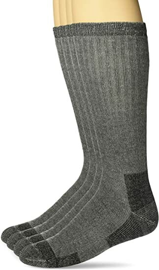 Carolina Ultimate Mens Outdoor Merino Wool Cushion Mid Calf Boot Socks 2 Pair