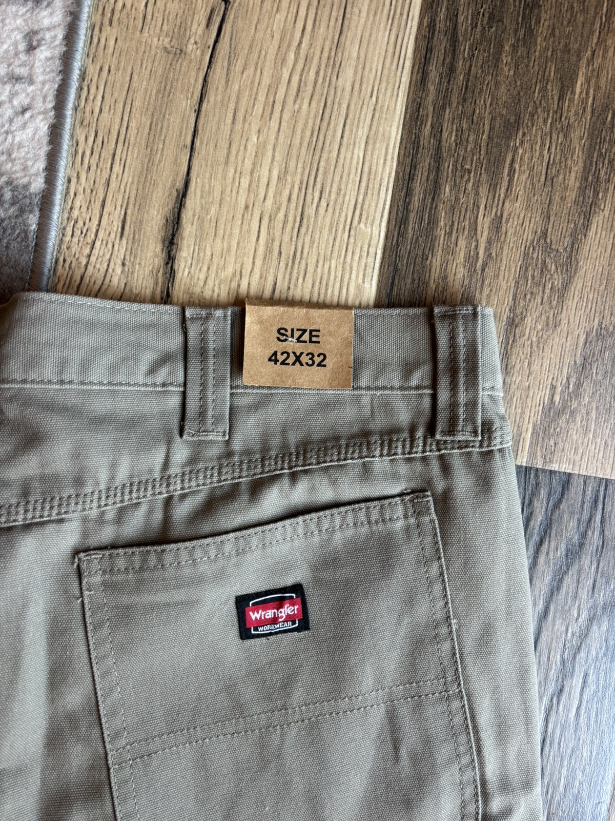 Wrangler Premium Jeans Mens 34×30 Straight Flex Denim Gray Med Wash
