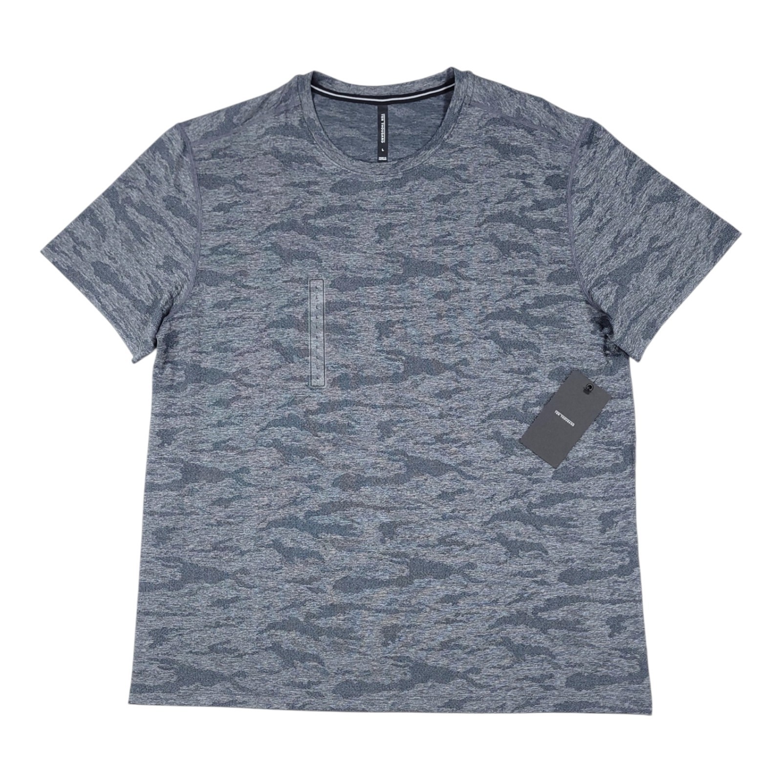 Ten Thousand Camo Knit Shirt OD Men’s LARGE Blue Performance Wicking NEW