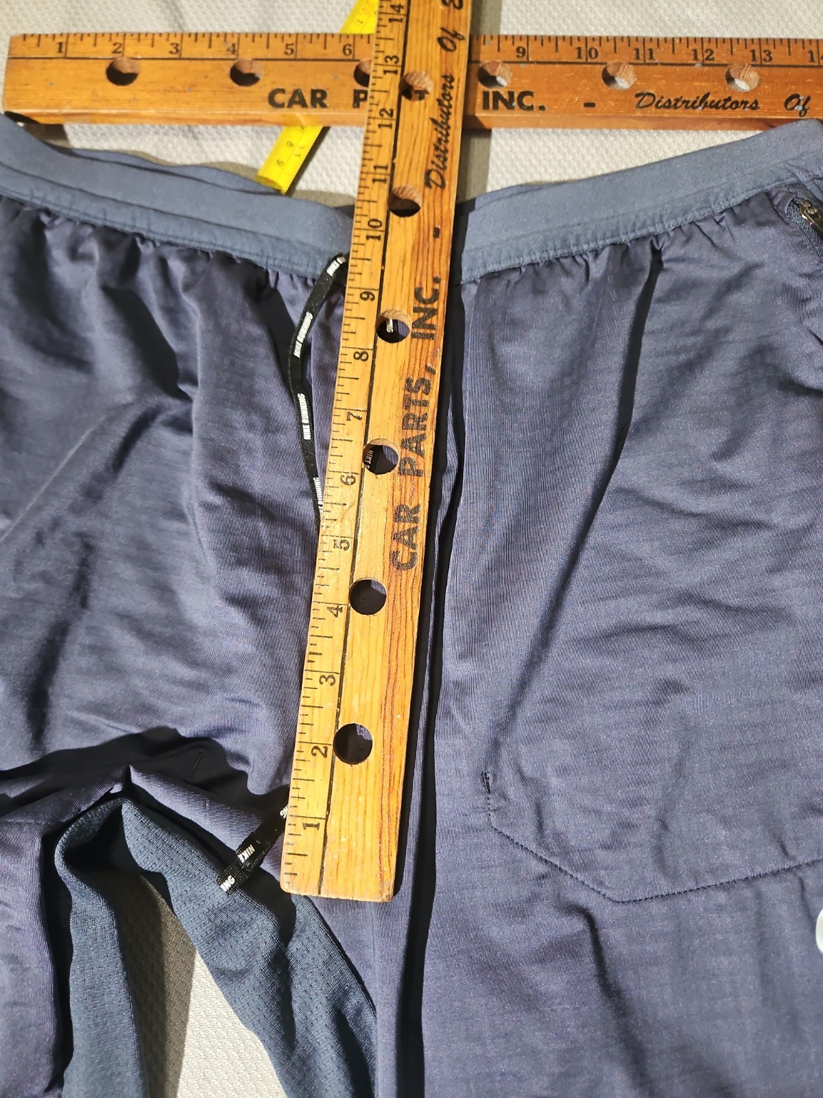 Nike Pants Mens L Blue Gray Phenom Elite Running Gym Joggers Ankle Zip Active