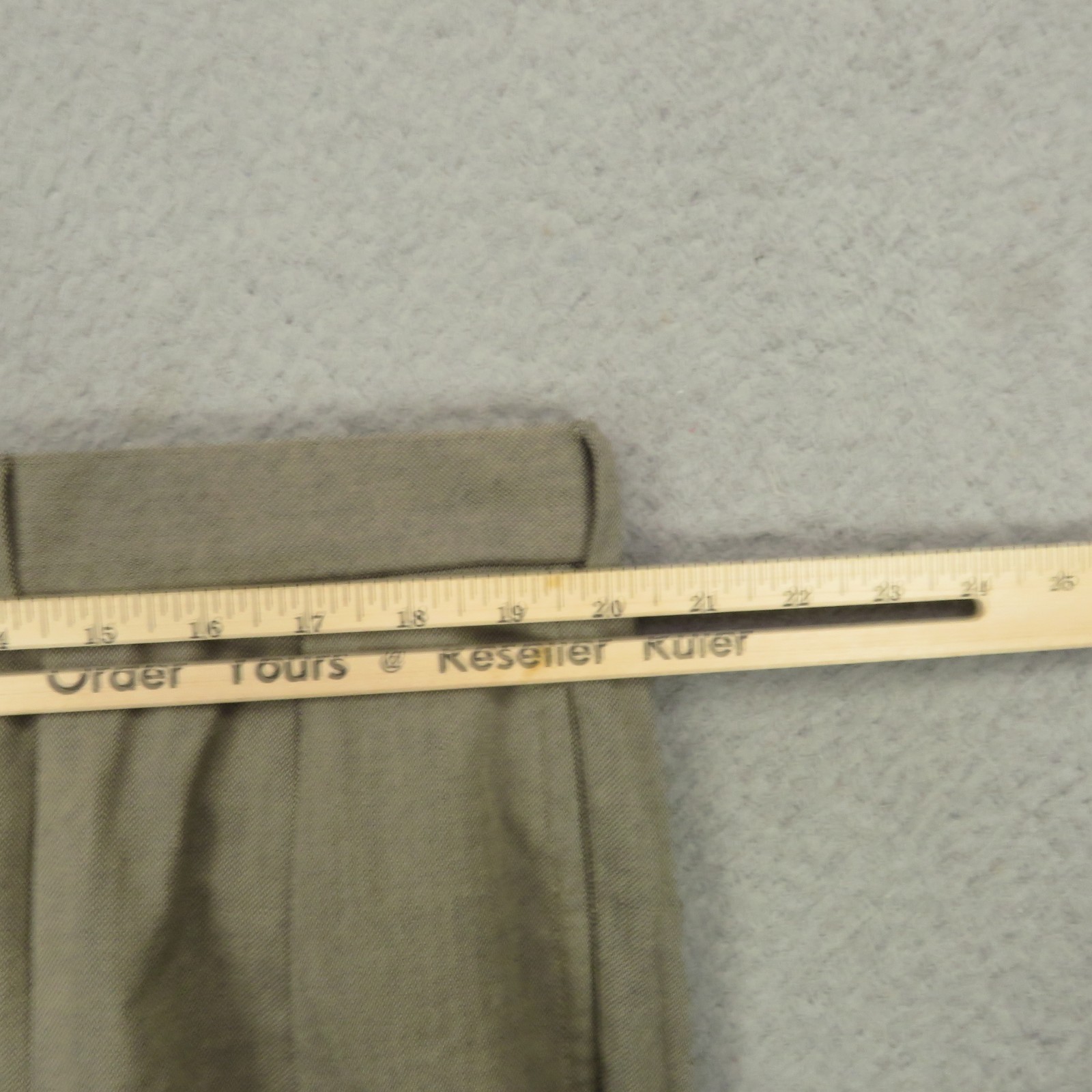 Polo Ralph Lauren Pants 40×32 Wide Pleated High Rise Cuffed Trouser Herringbone