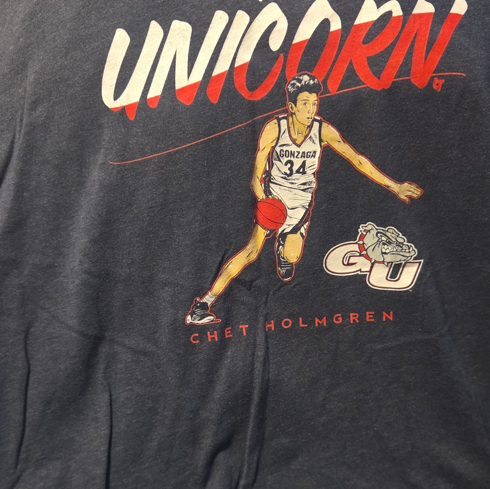 Chet Holmgren “The Unicorn” Spell Out – Gonzaga University Men’s LARGE