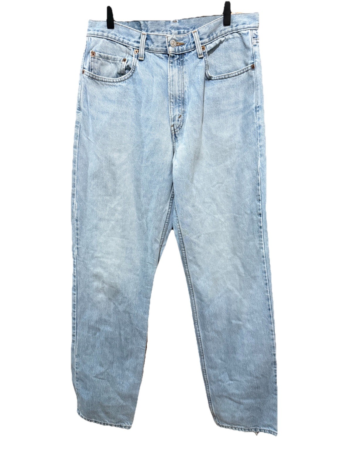 Vintage Levi’s 550 Relaxed Fit Mens Jeans Blue Denim Light Wash 1999 Size 34×34