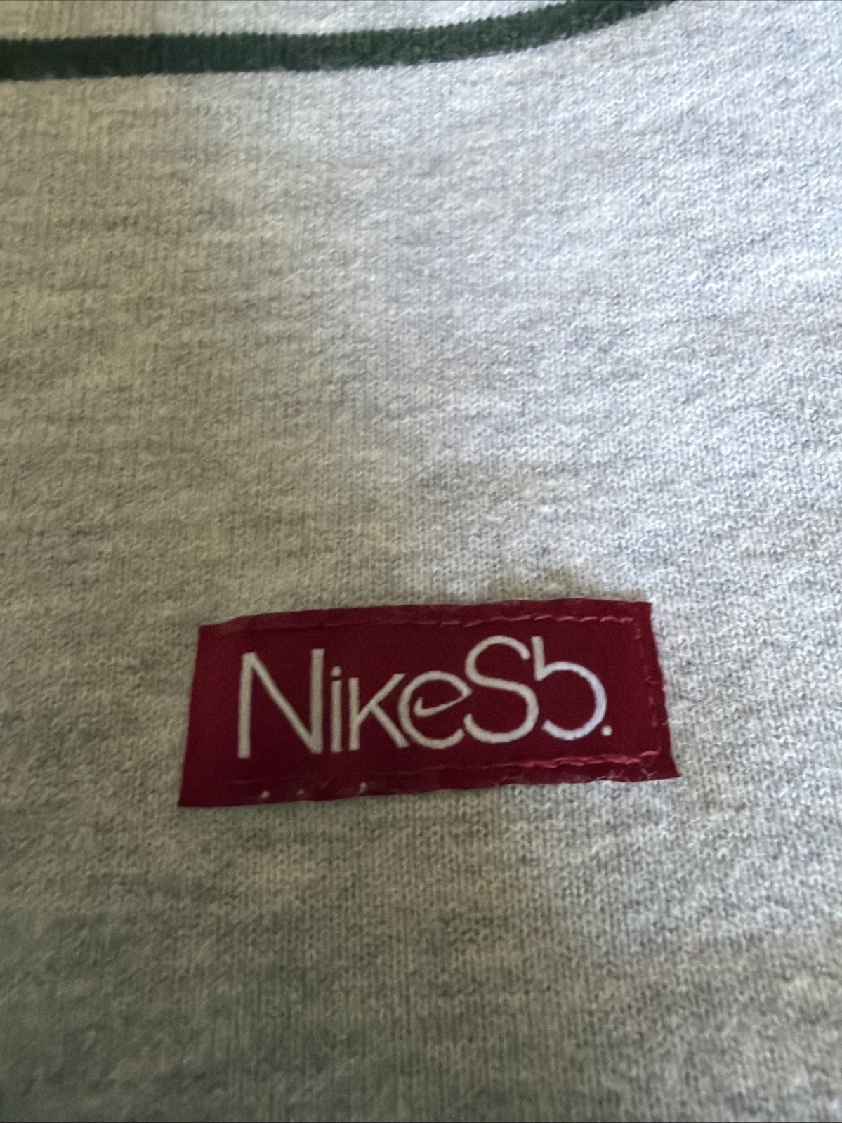 Nike SB Crewneck Mens M Gray Heather Striped Sweatshirt Skater Skateboard
