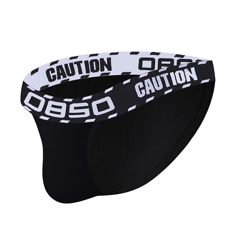 Men’s Underwear Sexy Fun Solid Color High Fork Low Waist Sports Briefs