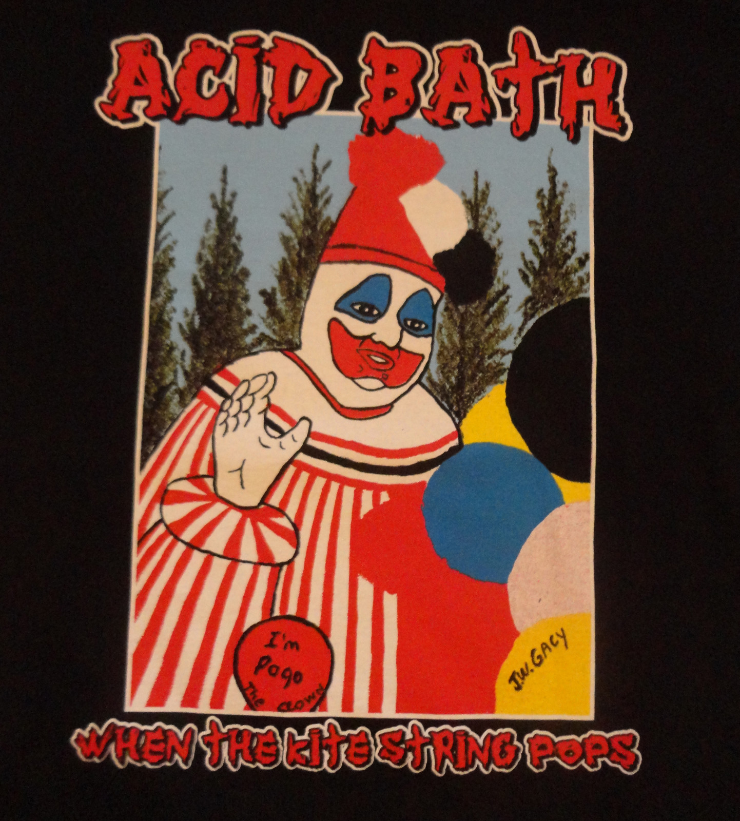 ACID BATH – When The Kite String Pops – T-Shirt – Official – New – Screen Print