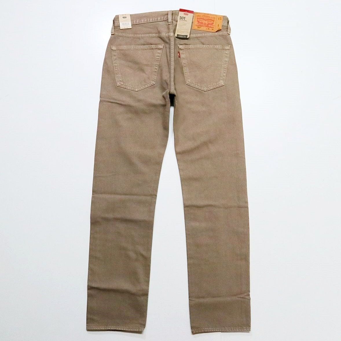 Levis 501 Jeans New Mens Original Button Fly Color Beige 005013400