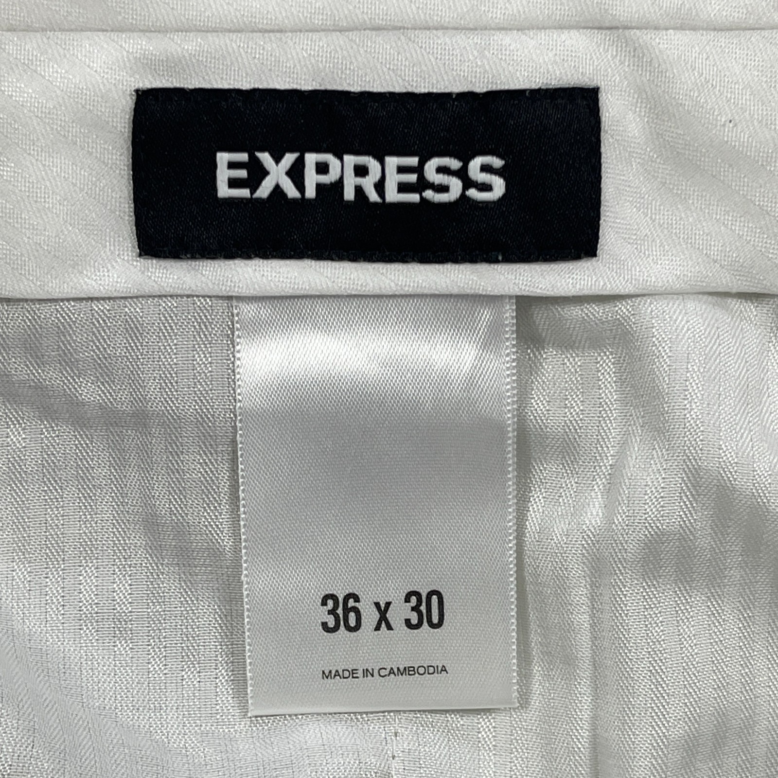 Express Cropped Suit Pant Mens 36×30 Brown Pleated Front Formal Business Wear