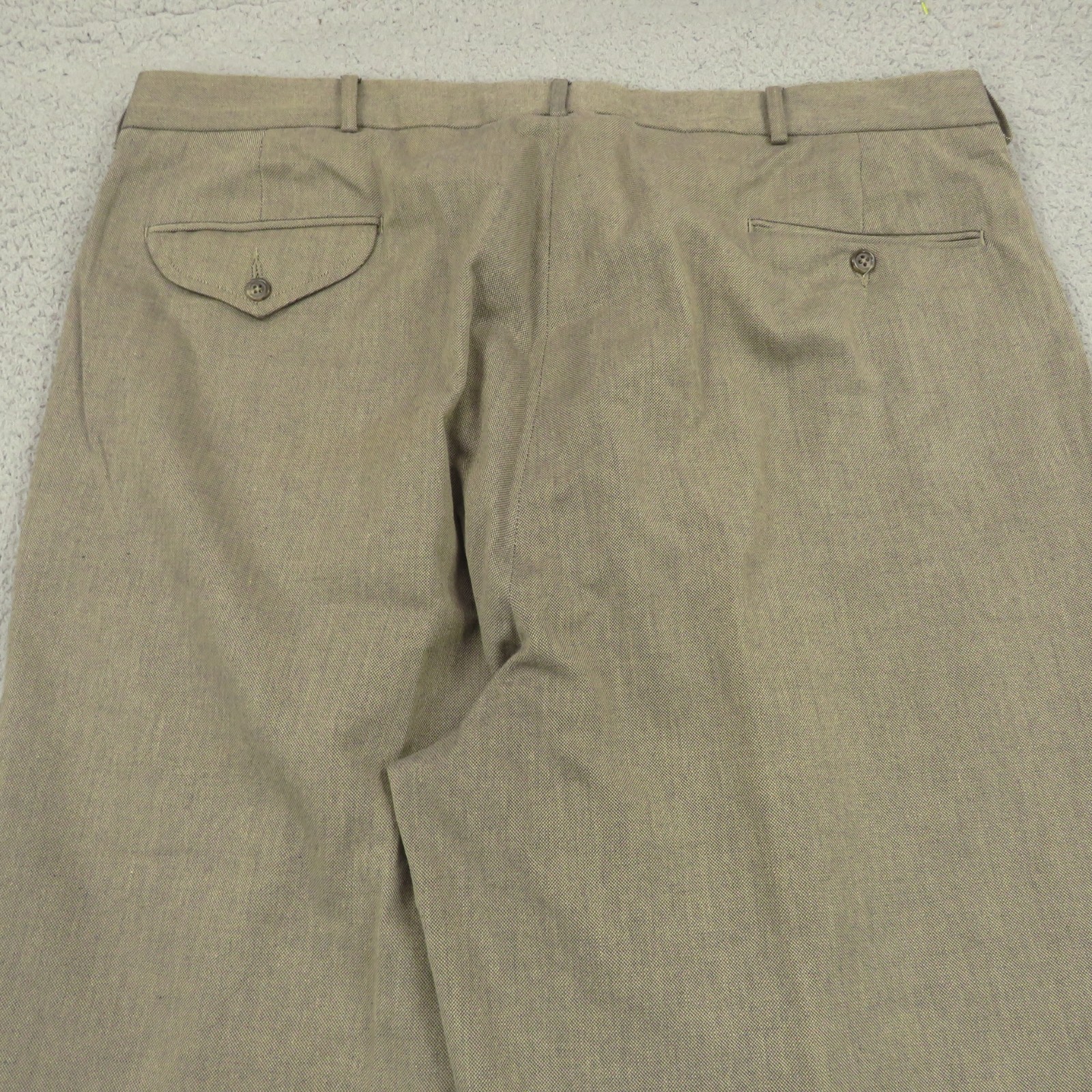 Polo Ralph Lauren Pants 40×32 Wide Pleated High Rise Cuffed Trouser Herringbone