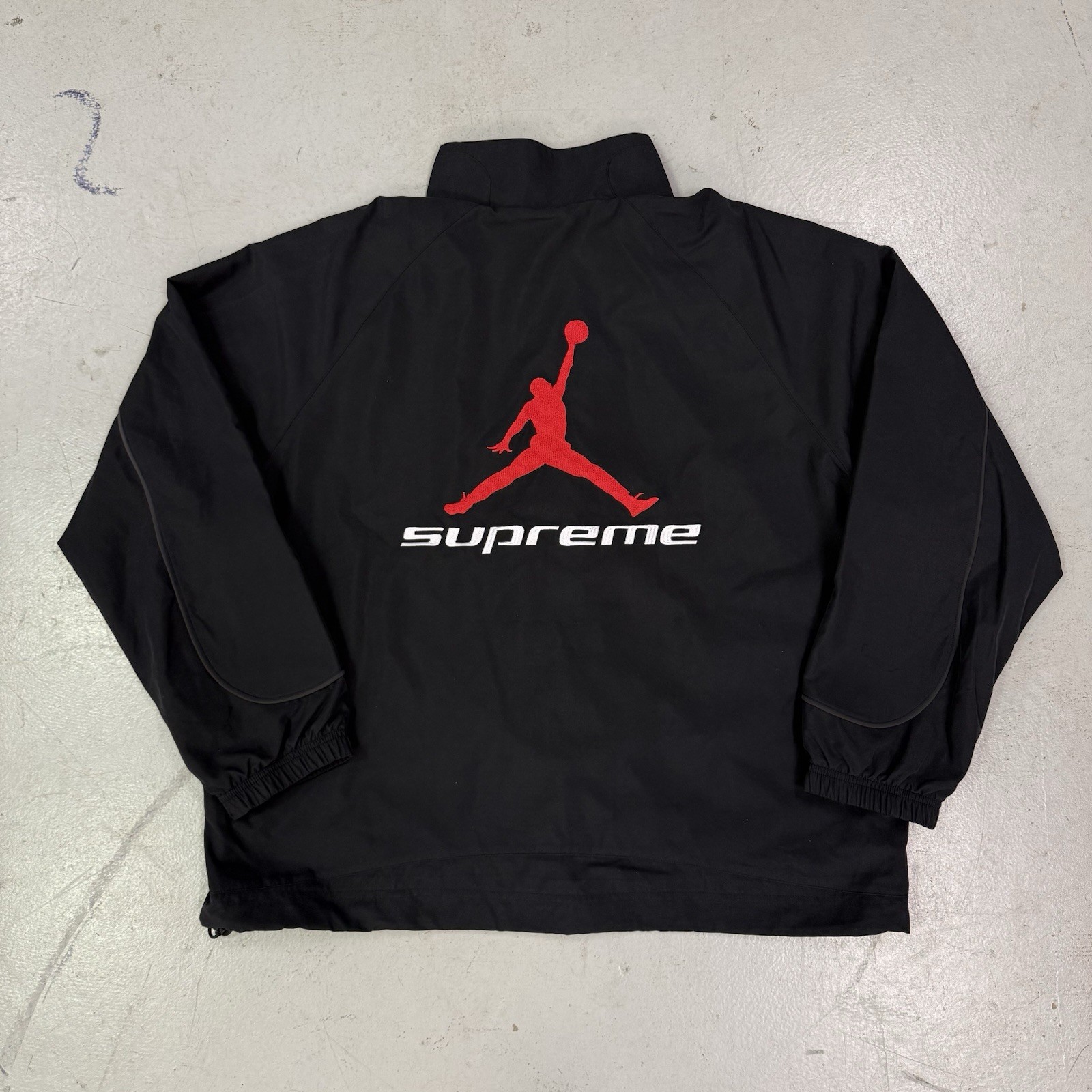 Supreme Jordan Track Jacket Black SS26 IR6453-010 Men’s Size Large L