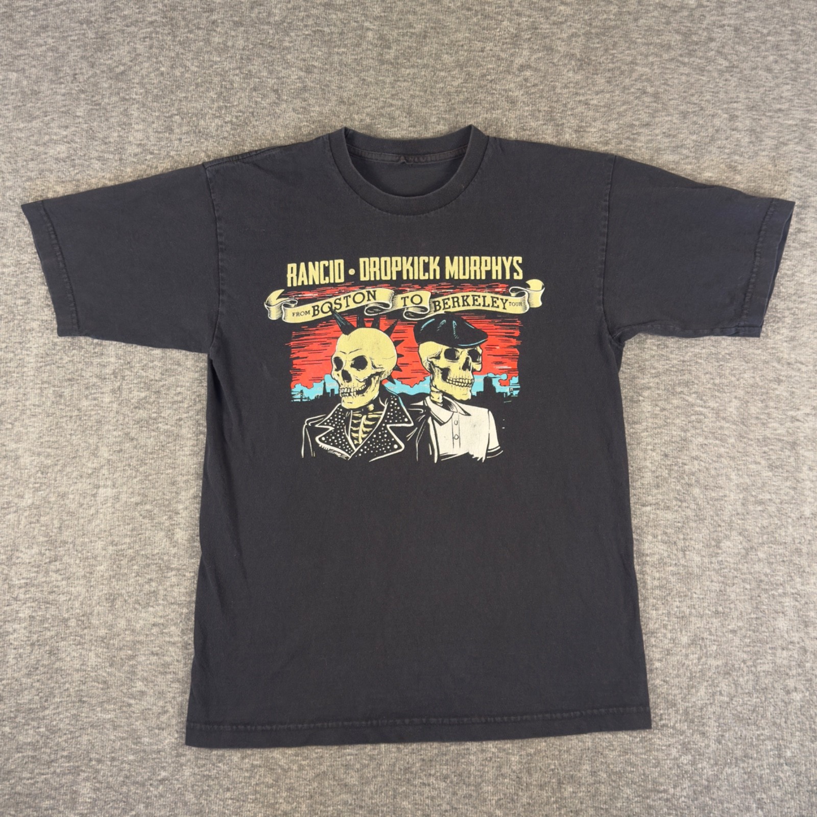 Rancid Dropkick Murphys Shirt Mens Medium From Boston to Berkeley Tour 2017