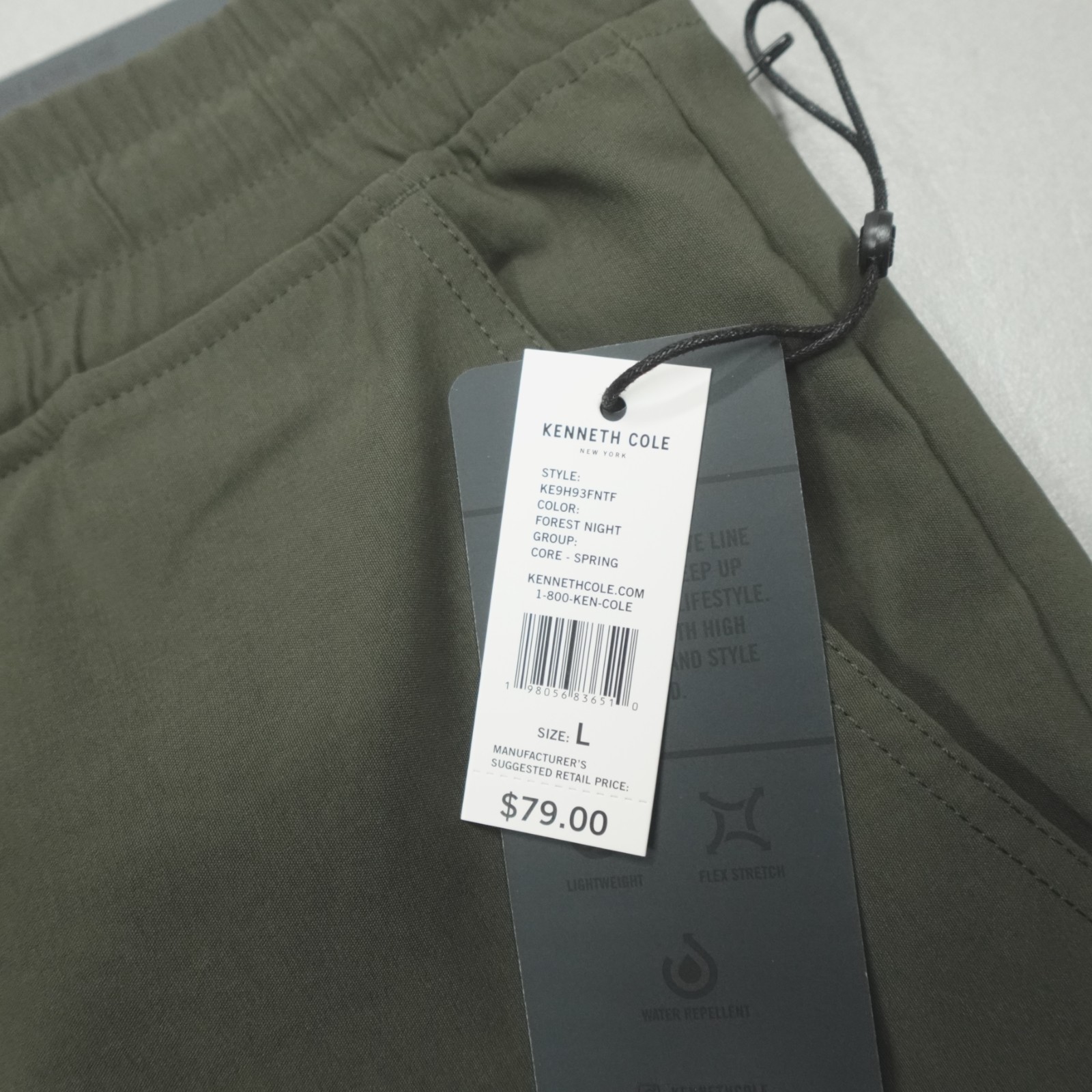 Kenneth Cole Performance Tech Cargo Jogger Pants Men’s Forest Night KE9H93FNTF