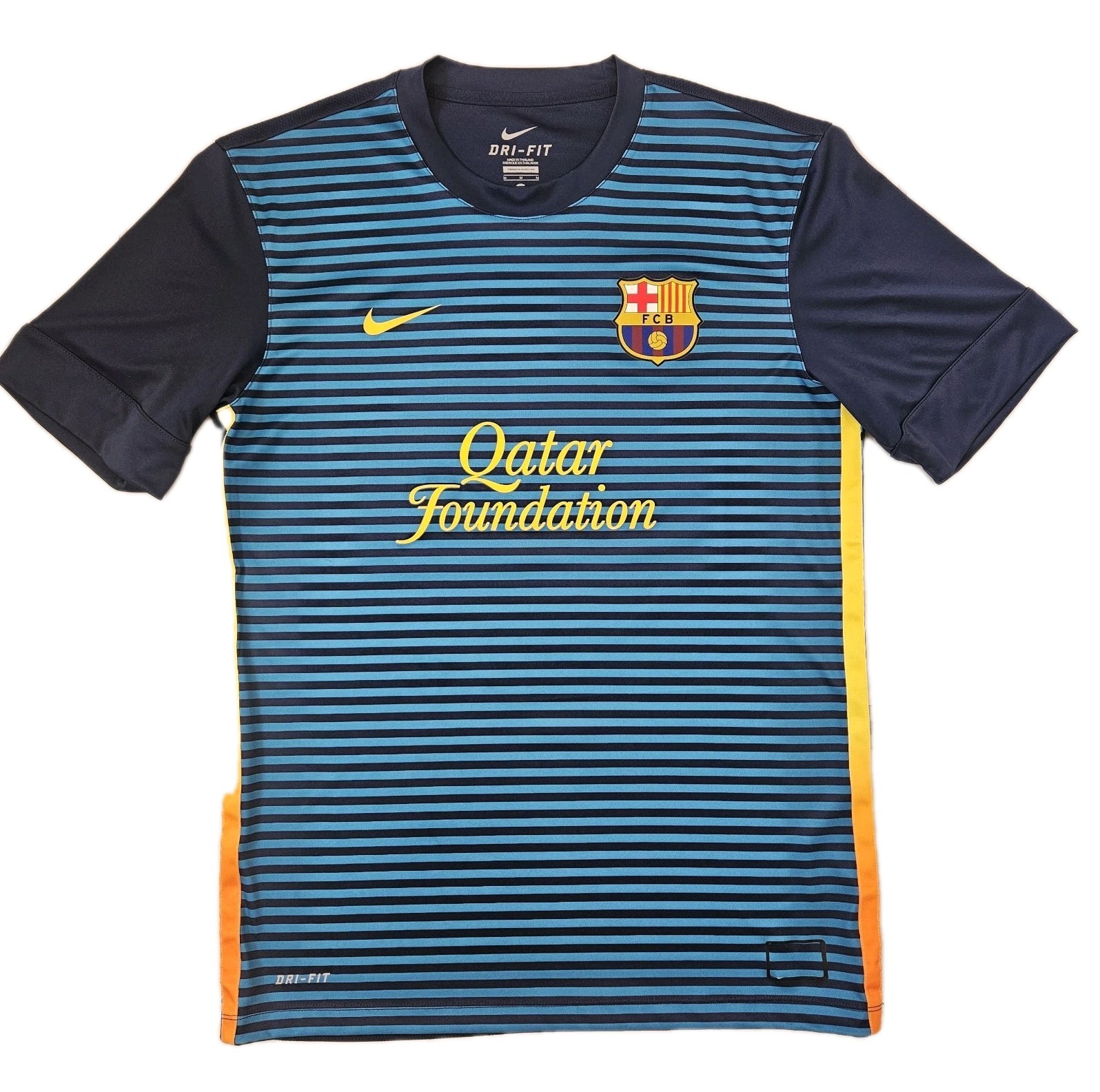 Nike FC Barcelona Football Soccer Training Jersey M 2012 2013 Qatar Foundation