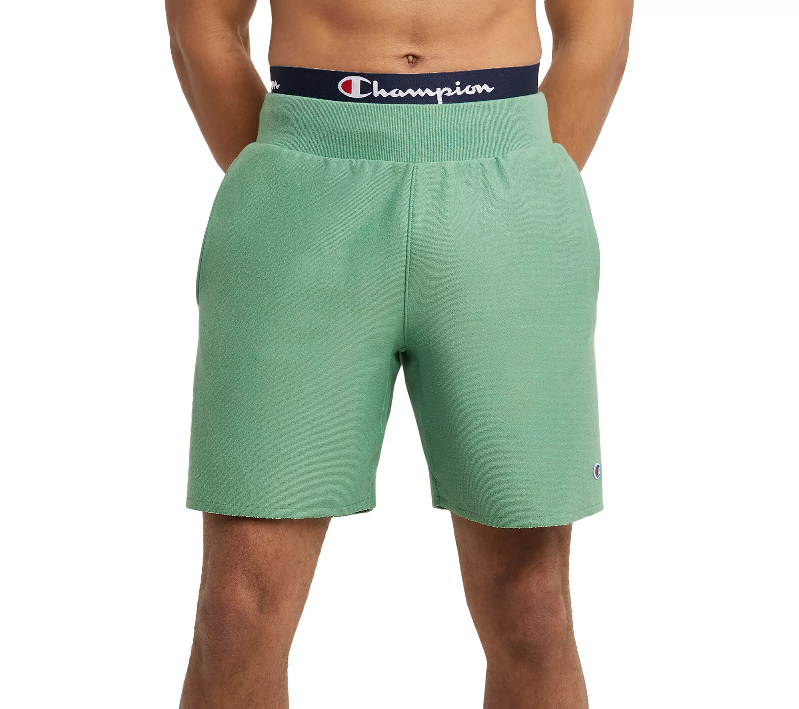 CHAMPION LIFE MENS 7 REVERSE WEAVE CUT OFF SHORTS NATIVE FERN GREEN SIZE LARGE