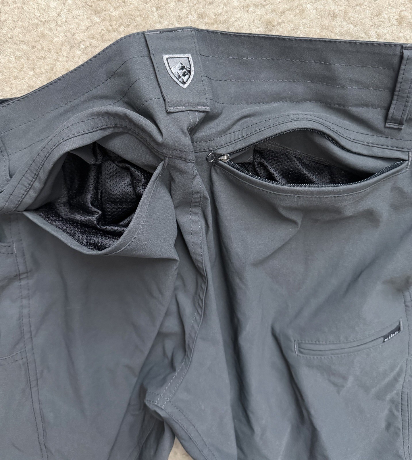 KUHL Mens 30 Lightweight Nylon Stretch Performance Work Wear Shorts Perfect Mint