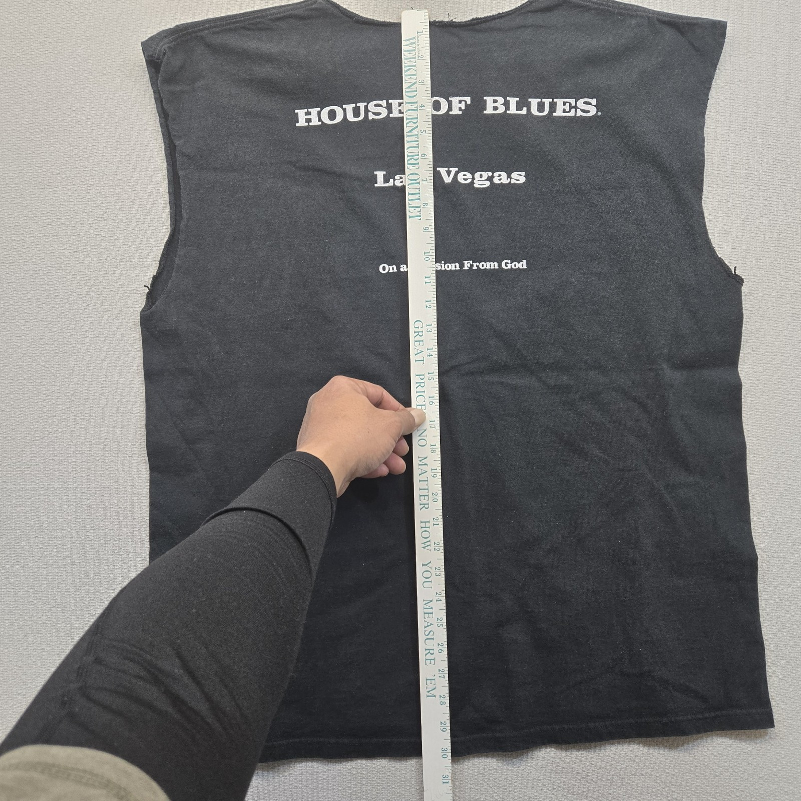 Vintage Blues Brothers House of Blues Las Vegas Shirt No Sleeves No Tags XXL