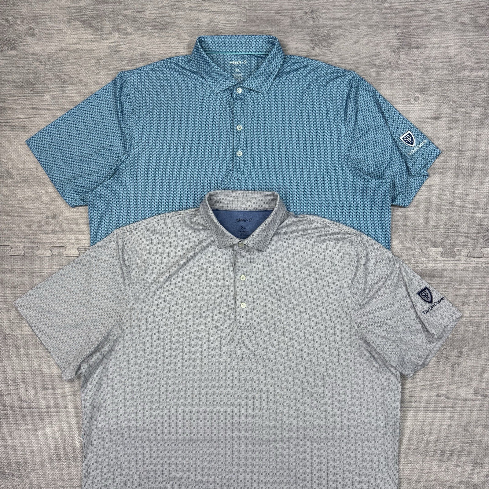 Lot Of 2 Johnnie-O x Stonebridge Ranch Golf Club Men XL AOP Texas Performance